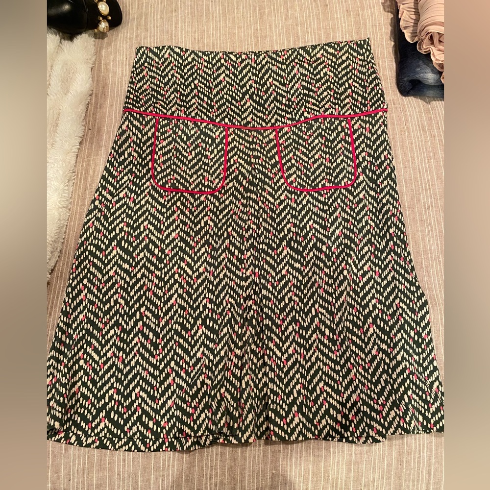 DVF silk skirt.